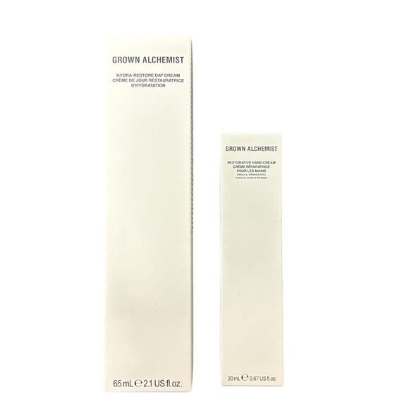 Grown Alchemist Hydra-Restore Day Cream & Restorative Hand Cream Duo, New - Picture 1 of 2